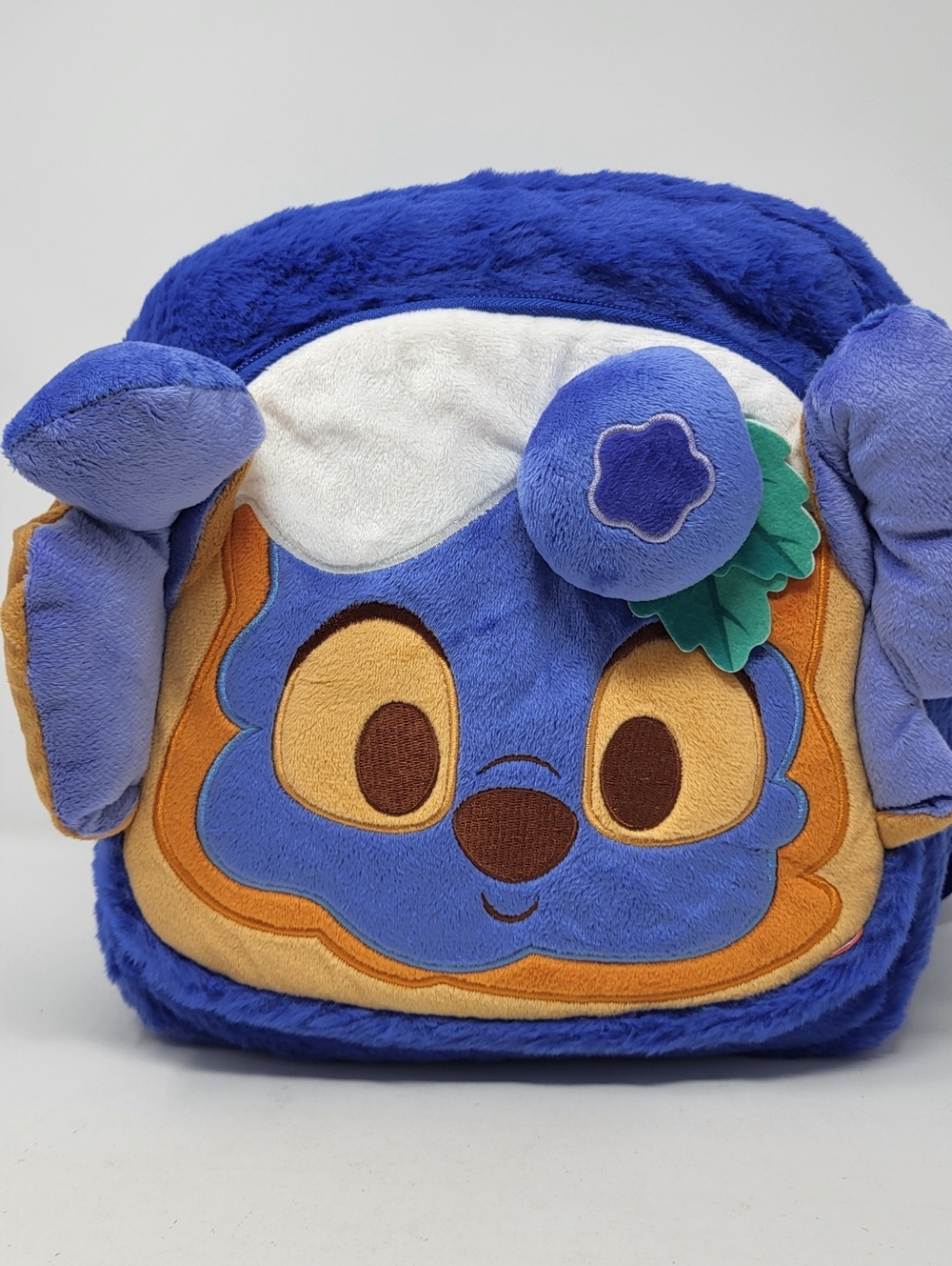 Disney‎ Stitch Munchlings Plush Blueberry Loaf Mini Backpack Bag NWT Fuzzy Novel